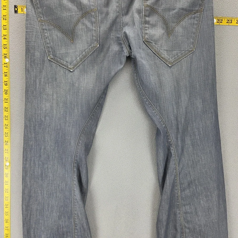 Vintage Levis Engineered Jeans Mens Gray Buckle Back Twisted Fits 34x30